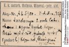 Etiketten zu Quarz (Chalcedon, Achat, Sardonyx) (NHMW-MIN-Ab5900)